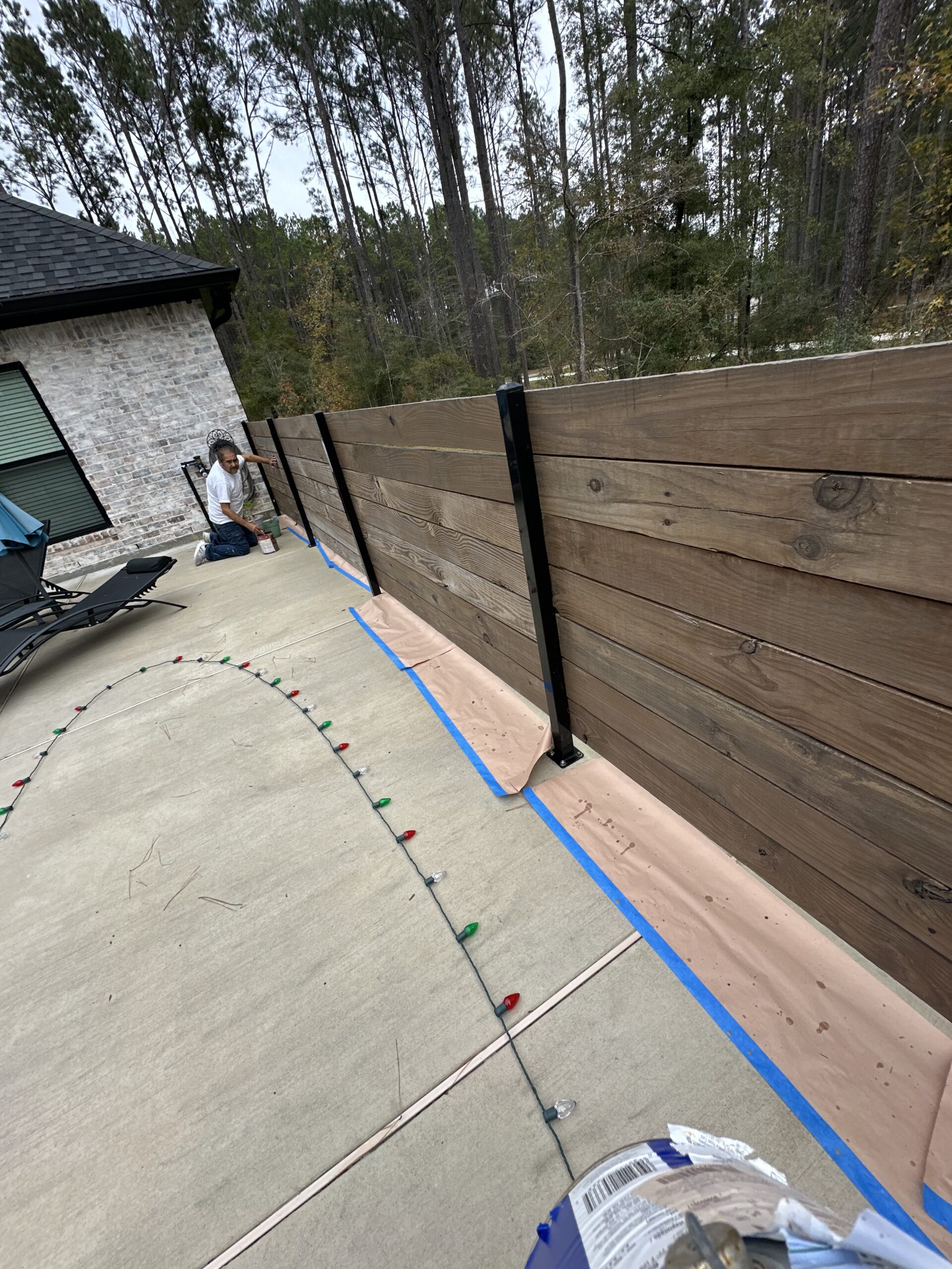 Painted fence