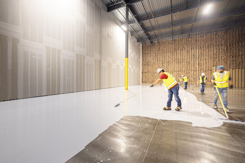 Men doing epoxy floor